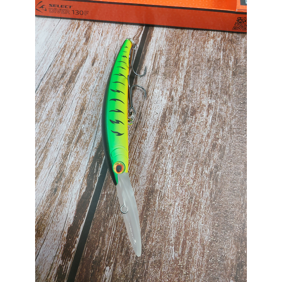 Воблер Select Diver 130F 130mm 24.0g #02 (max 8.0m), Розмір/Вага: 130mm/24g, Колір воблера: col.02, фото , изображение 6