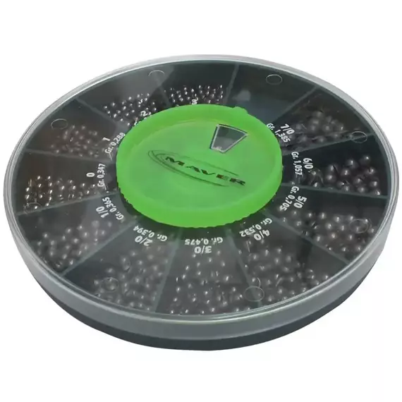 Набір грузил Maver Scatola Pallini Supercalibrati 250g №12-22, фото 