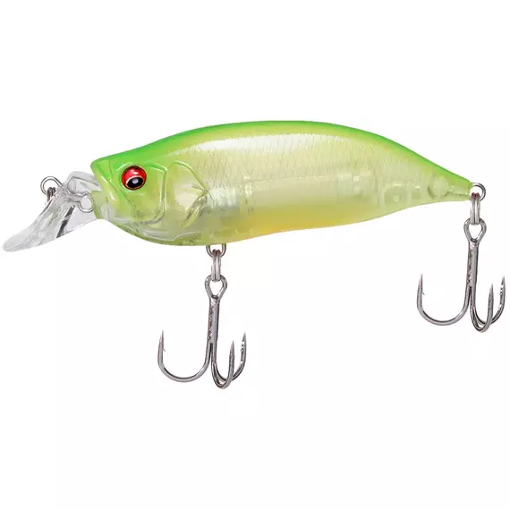 Воблер Megabass I x I Shad Type-R SF 57mm 7.0g Clear Lime Chart, фото 