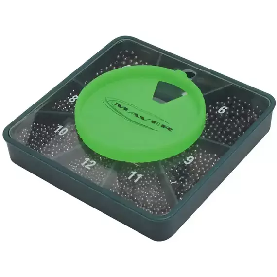 Набір грузил Maver Scatola Pallini Supercalibrati 250g №8/0-6, фото 