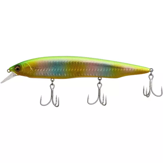 Воблер Megabass Kanata Ayu SW F 160mm 30.0g GG Gold Lime Rainbow, фото 