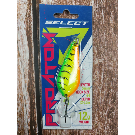 Блешня Select ProAtom 12.0g 59mm #10, Вага блешні: 12г, Колір блешні: 10, фото , изображение 3