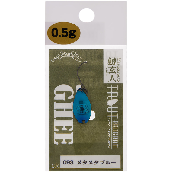 Блешня Nories Masukurouto Ghee 23mm 1.3g #093, Вага блешні: 1.3г, Колір блешні: 093, фото , изображение 2