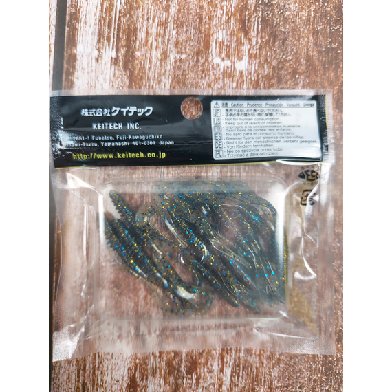 Силикон Keitech Mad Wag Mini 2.5" (12 шт/упак) ц:205 bluegill, Длина силикона: 2.5" (6.3 см), Расцветка силикона: 205 Bluegill, фото , изображение 6