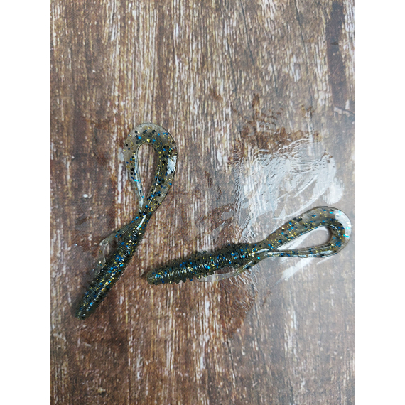 Силикон Keitech Mad Wag Mini 2.5" (12 шт/упак) ц:205 bluegill, Длина силикона: 2.5" (6.3 см), Расцветка силикона: 205 Bluegill, фото , изображение 8