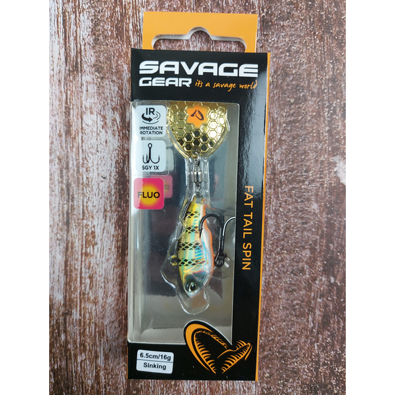 Тейл-спинер Savage Gear Fat Tail Spin 65mm 16.0g Perch, фото , изображение 2