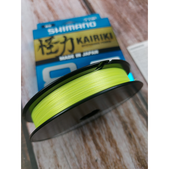 Шнур Shimano Kairiki 8 PE 150м 0.16мм 10.3kg желтый (Japan), Диаметр: 0.16mm, Размотка: 150m, Выберите цвет: желтый, фото , изображение 9