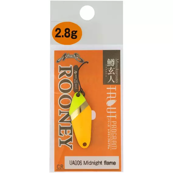 Блешня Nories Masukurouto Rooney 2.8g UA06 Midnight Flame, Вага блешні: 2.8г, Колір блешні: UA06, фото , изображение 2