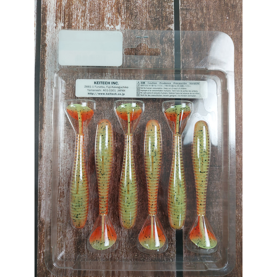 Силікон Keitech Swing Impact FAT 3.8" (6 шт/упак), колір:pal#08 spicy mustard, Довжина силікону: 3.8" (9.7 см), Колір силікону: PAL#08 Spicy Mustad, фото , изображение 5