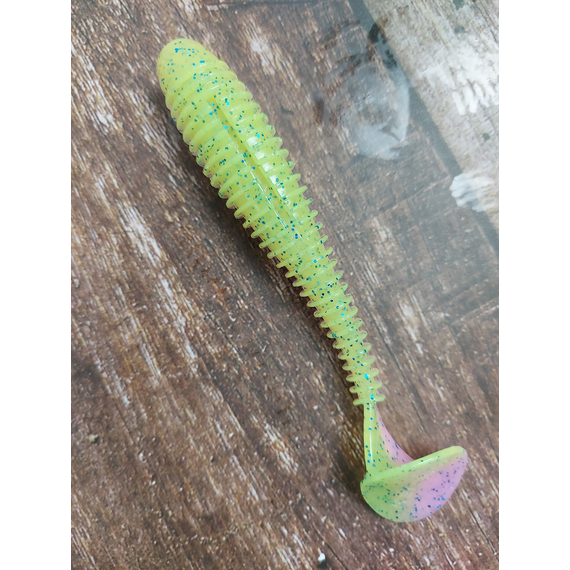 Силікон Keitech Swing Impact FAT 3.8" (6 шт/уп), колір:ea#16 cotton candy blue f, Довжина силікону: 3.8" (9.7 см), Колір силікону: ea#16 cotton candy blue f, фото , изображение 7