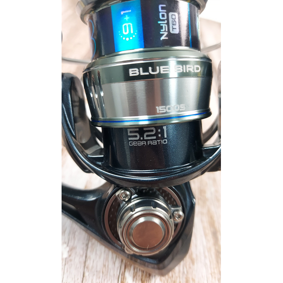 Котушка Favorite Blue Bird 1500S (2025), низькопрофільна шпуля, підшип. 9+1, швидкість: 5.2:1, Розмір шпулі: 1500S, фото , изображение 10