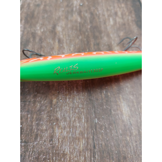 Воблер DUO Realis Jerkbait 130SP 130mm 22.0g ACC3338 Dragon Fruit Tiger, Розмір/Вага: 130mm/22g, Колір воблера: ACC3338 Dragon Fruit Tiger, фото , изображение 5
