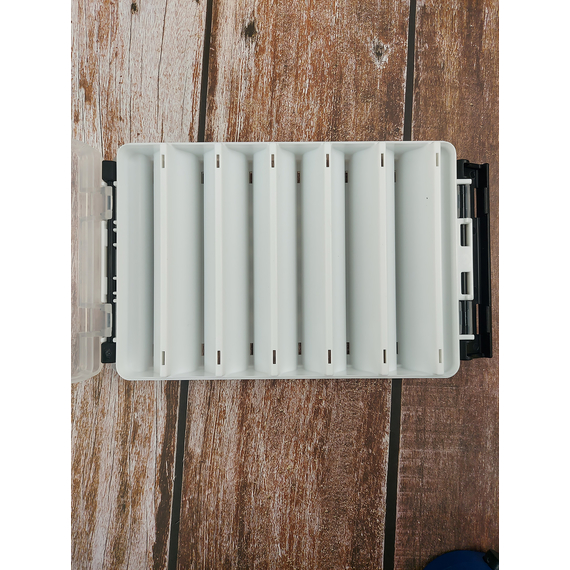 Коробка DUO Reversible Lure Case 120 White/Silver Logo, фото , изображение 6