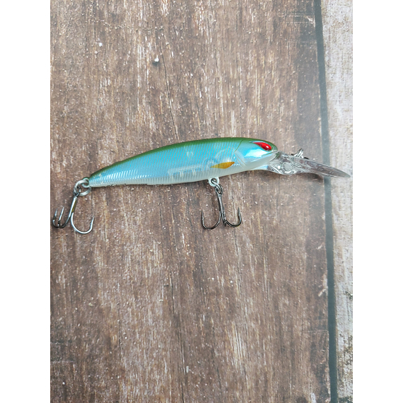 Воблер Nories Laydown Minnow Deep Just Wakasagi SP 66mm 6.1g BR-322, Цвет воблера: BR-322, фото , изображение 8