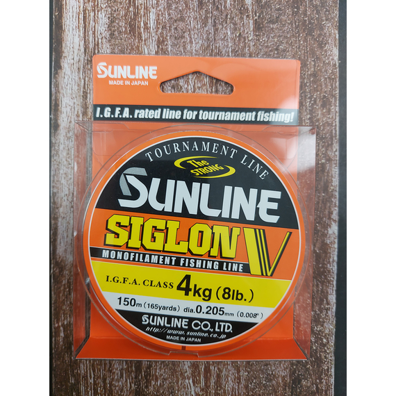 Жилка Sunline Siglon V 150м #1.5/0.205мм 4кг, Діаметр: 0.205, Розмотування: 150m, фото , изображение 2