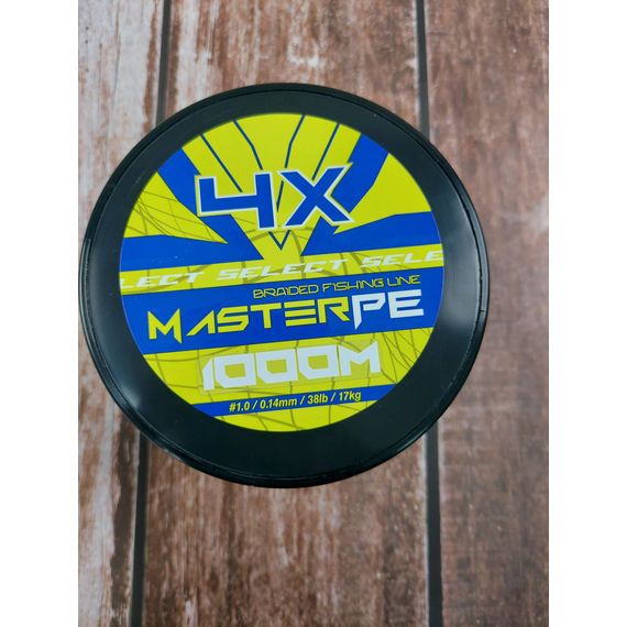 Шнур Select Master PE 1000m (салат.) 0.14mm 17kg, Диаметр: 0.14mm, Размотка: 1000m, Выберите цвет: салатовий, фото , изображение 2