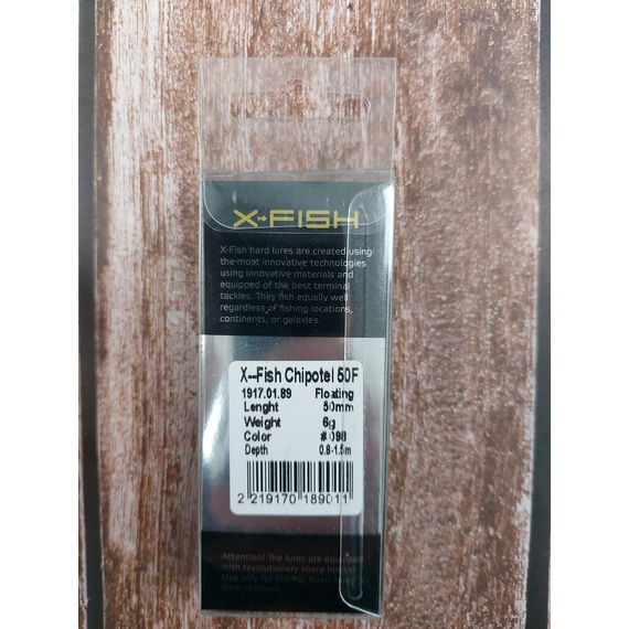 Воблер X-Fish Chipotel 50F 50mm 6g #098 (0.8-1.5m), Размер/Вес: 50mm/6g, Цвет воблера: 098, фото , изображение 4