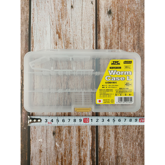Коробка Meiho Worm Case L（W-L) 186х103х34mm к:clear, фото , изображение 3