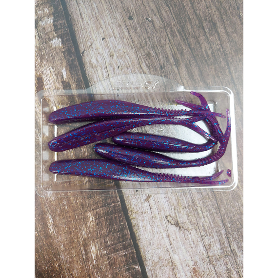 Силікон Select Victim V-Tail 4" #128 (5 шт / уп), Довжина силікону: 4.0" (10.16 см), Колір силікону: 128, фото , изображение 5