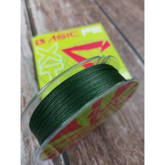 Шнур риболовний Select Basic PE 100m, 0.20mm, 28Lb/12.7kg, колір: темно-зелений, Діаметр: 0.20mm, Розмотування: 100m, Колір: темно-зелений, фото , изображение 4