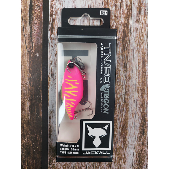 Воблер Jackall TN50 Trigon 52mm 11.2g Dragon Fruit Mat Tiger, Размер/Вес: 52мм/11.2г, Цвет воблера: Dragon Fruit Mat Tiger, фото , изображение 4