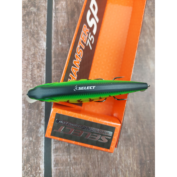 Воблер Select Hamster 75SP 75mm 10.4g #02 (0.8-1.0m), Размер/Вес: 75mm/10g, Цвет воблера: col.02, фото , изображение 5