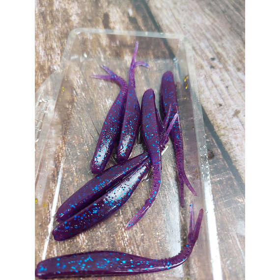 Силикон Select Victim V-Tail 2.5" #800 (7 шт/уп), Длина силикона: 2.5" (6.1 см), Расцветка силикона: 800, фото , изображение 5