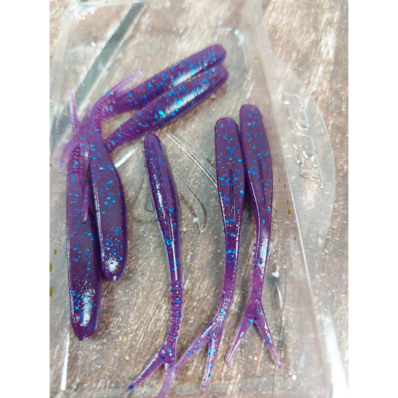 Силикон Select Victim V-Tail 2.5" #800 (7 шт/уп), Длина силикона: 2.5" (6.1 см), Расцветка силикона: 800, фото , изображение 6