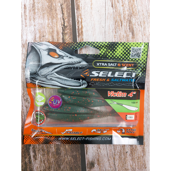 Силікон Select Victim V-Tail 4" #085 (5 шт / уп), Довжина силікону: 4.0" (10.16 см), Колір силікону: 085, фото , изображение 3
