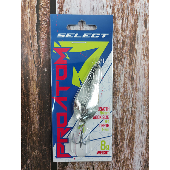 Блешня Select ProAtom 8.0g 54mm #01, Вага блешні: 8г, Колір блешні: 01, фото , изображение 3