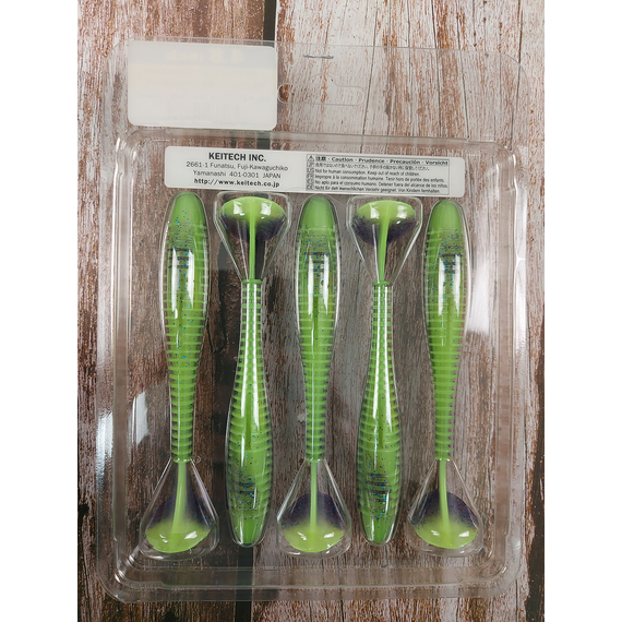 Силикон Keitech Swing Impact FAT 4.8" (5 шт/уп) цвет: pal#06 violet lime berry, Длина силикона: 4.8" (12.2 см), Расцветка силикона: PAL#06 Violet Lime Berry, фото , изображение 4