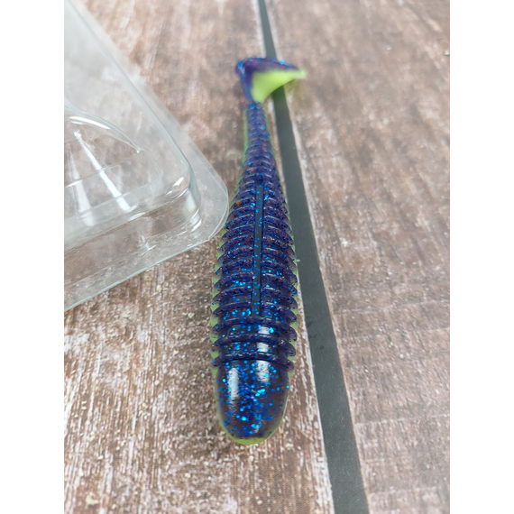 Силикон Keitech Swing Impact FAT 4.8" (5 шт/уп) цвет: pal#06 violet lime berry, Длина силикона: 4.8" (12.2 см), Расцветка силикона: PAL#06 Violet Lime Berry, фото , изображение 6
