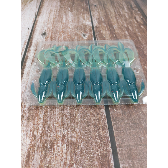 Силикон Keitech Crazy Flapper 4.4" (6 шт/уп), цвет: ea#20 violet chart red fl, Длина силикона: 4.4" (11.2 см), Расцветка силикона: EA#20 Violet Chart Red Fl, фото , изображение 6