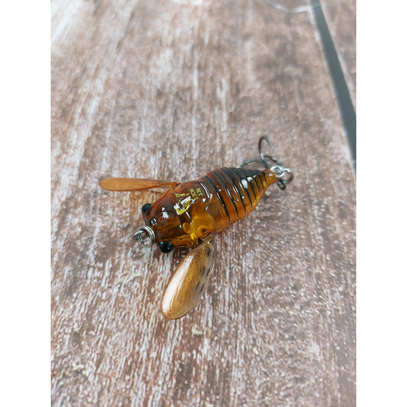 Воблер цикада Savage Gear 3D Cicada F 33mm 3.5g Brown, Розмір/Вага: 33мм/3.5г, Колір воблера: Brown, фото , изображение 8