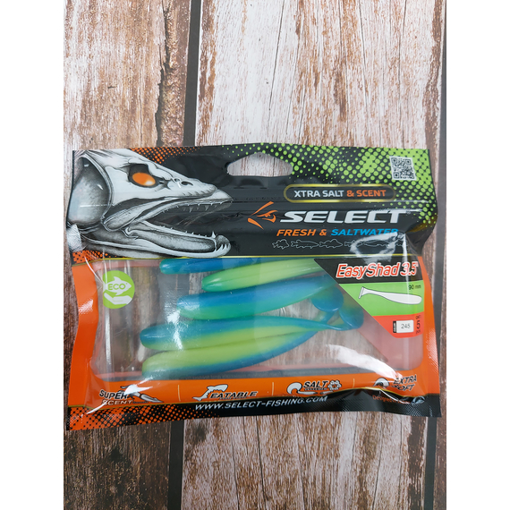 Силікон Select Easy Shad 3.5" #245 (5 шт / уп), Длина силикона: 3.5" (8.89 см), Расцветка силикона: 245, фото , изображение 3