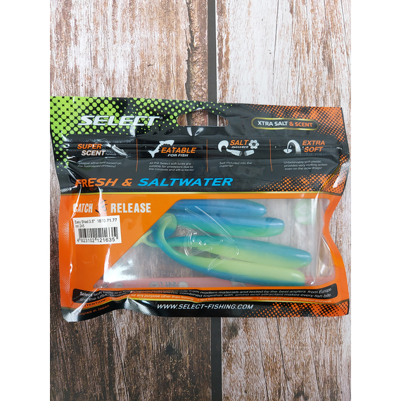 Силікон Select Easy Shad 3.5" #245 (5 шт / уп), Длина силикона: 3.5" (8.89 см), Расцветка силикона: 245, фото , изображение 4
