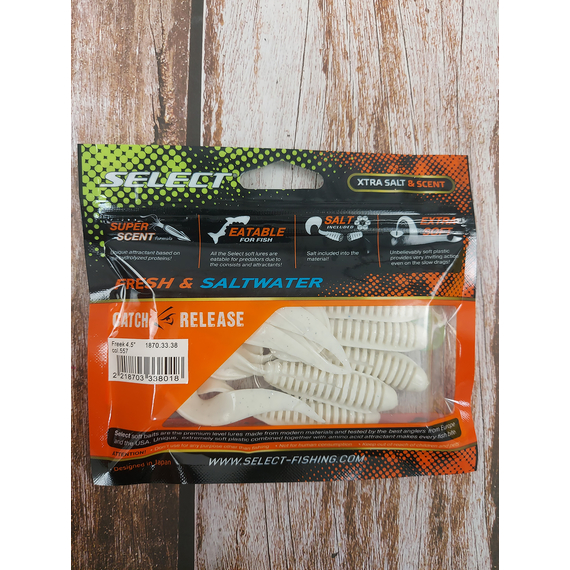 Силикон Select Freek 4.5" col.557 (5 шт/упак), Длина силикона: 4.5" (11.43 см), Расцветка силикона: 557, фото , изображение 4