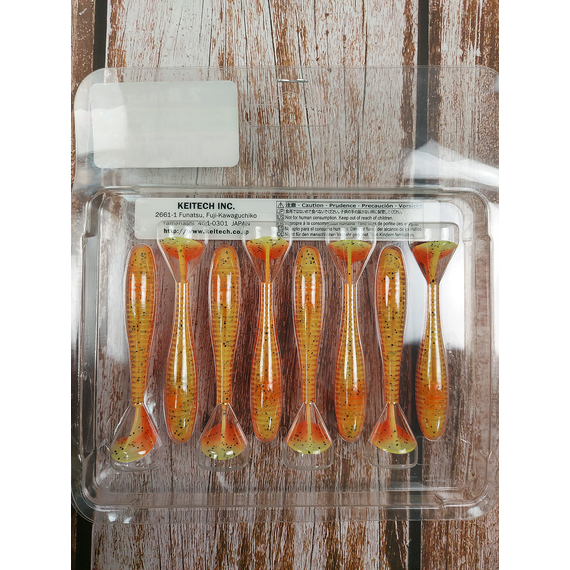 Силікон Keitech Swing Impact FAT 2.8" (8 шт/упак), колір:pal#08 spicy mustard, Довжина силікону: 2.8" (7.1 см), Колір силікону: PAL#08 Spicy Mustad, фото , изображение 5