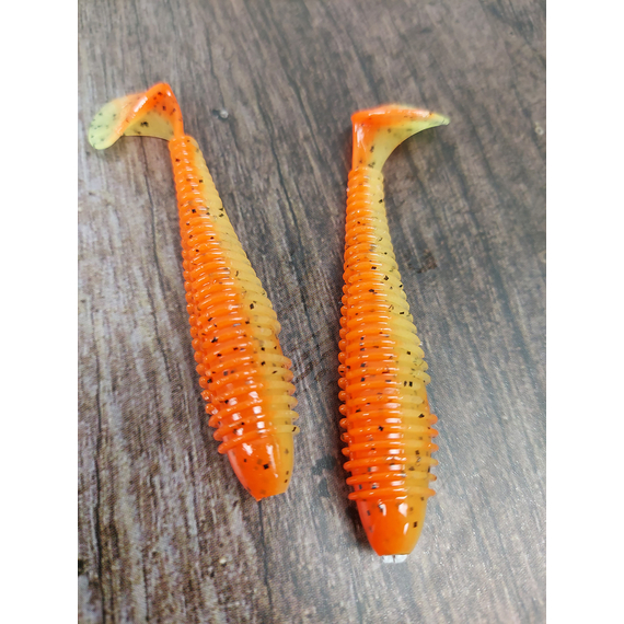 Силікон Keitech Swing Impact FAT 2.8" (8 шт/упак), колір:pal#08 spicy mustard, Довжина силікону: 2.8" (7.1 см), Колір силікону: PAL#08 Spicy Mustad, фото , изображение 6
