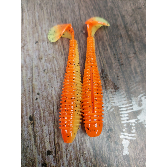 Силікон Keitech Swing Impact FAT 2.8" (8 шт/упак), колір:pal#08 spicy mustard, Довжина силікону: 2.8" (7.1 см), Колір силікону: PAL#08 Spicy Mustad, фото , изображение 7