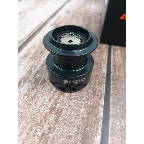 Котушка Brain Apex Double 3000, підшип. 6+1, з бейтранером (ручка вкручується в головну пару), Розмір шпулі: 3000 New, фото , изображение 8