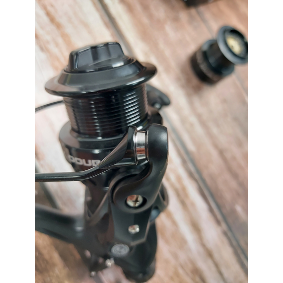 Котушка Brain Apex Double 3000, підшип. 6+1, з бейтранером (ручка вкручується в головну пару), Розмір шпулі: 3000 New, фото , изображение 12