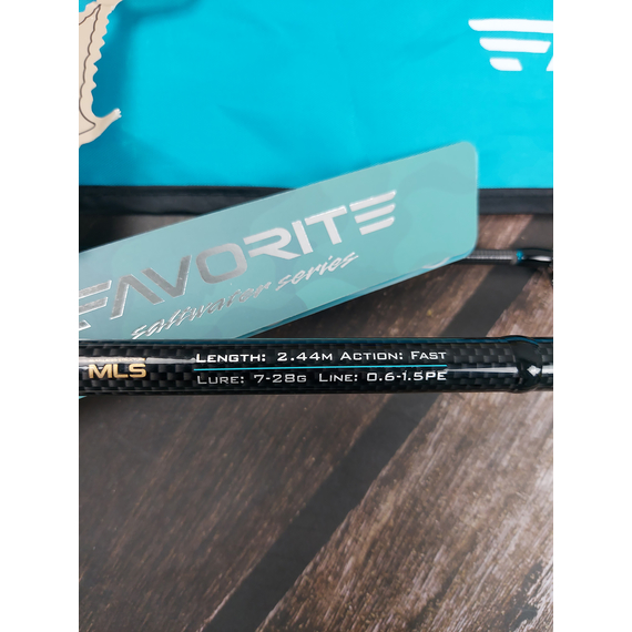Спінінг Favorite SW X1 Shore 802M 2.44m 7-28g PE #0.6-1.5 Fast, фото , изображение 5