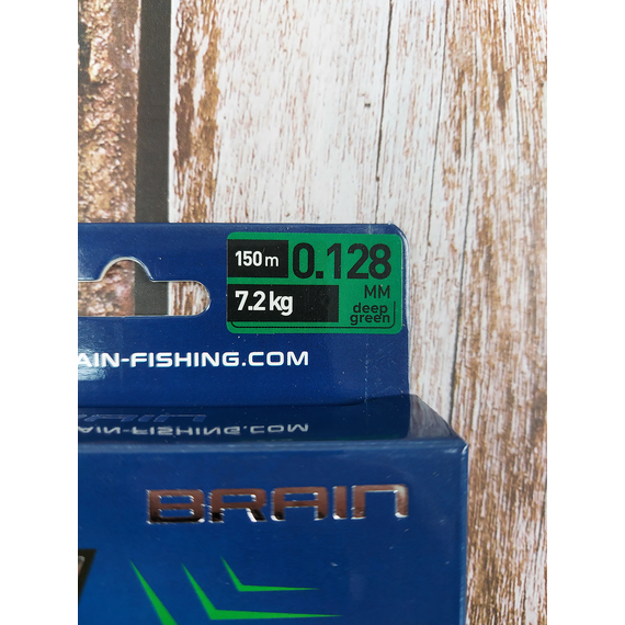 Шнур Brain Scout 4X 150m (глубокый белый) 0.128mm 7.2kg, Диаметр: 0.128mm, Выберите цвет: deep green, фото , изображение 6