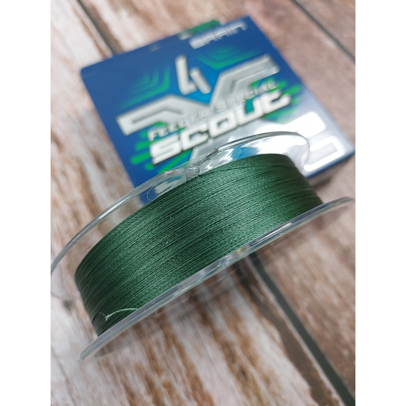 Шнур Brain Scout 4X 150m (глубокый белый) 0.128mm 7.2kg, Диаметр: 0.128mm, Выберите цвет: deep green, фото , изображение 9