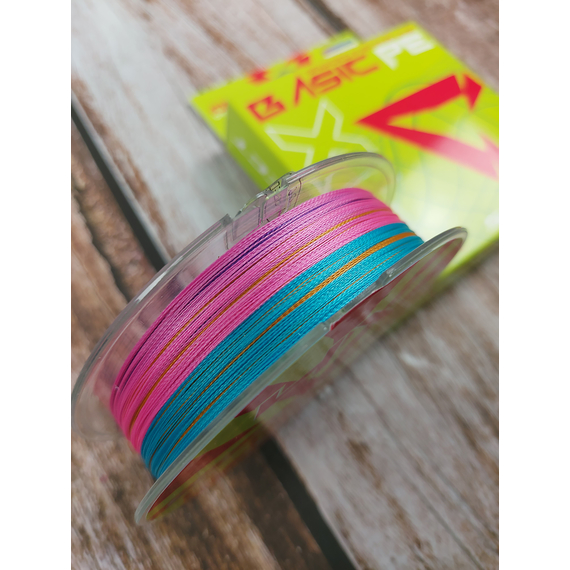 Шнур риболовний Select Basic PE 150m, 0.14mm, 15Lb/6.8kg, колір: різнобарвний, Діаметр: 0.14mm, Розмотування: 150m, Колір: мультиколор, фото , изображение 5