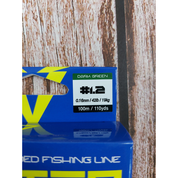 Шнур Select Master PE 100m (темн.-зел.) 0.16мм 19кг, Диаметр: 0.16mm, Размотка: 100m, Выберите цвет: темно-зеленый, фото , изображение 7