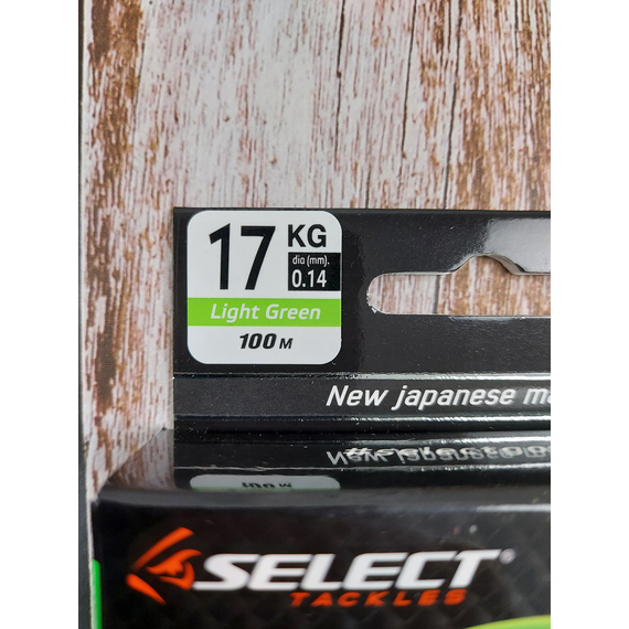 Шнур Select Master PE 100m (салат.) 0.14mm 17kg, Диаметр: 0.14mm, Размотка: 100m, Выберите цвет: салатовый, фото , изображение 7