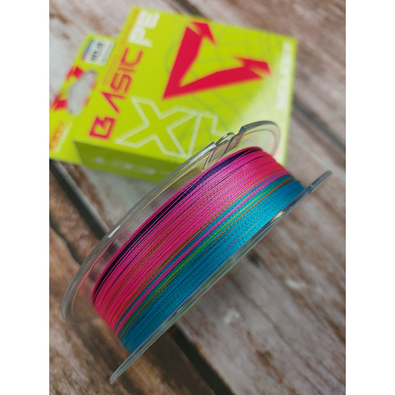 Шнур риболовний Select Basic PE 150m, 0.10mm, 10Lb/4.8kg, колір: різнобарвний, Діаметр: 0.10mm, Розмотування: 150m, Колір: мультиколор, фото , изображение 5