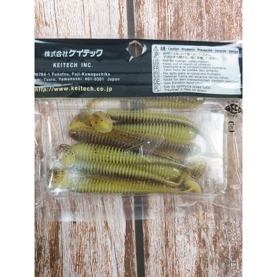 Силікон Keitech Swing Impact 3" (10 шт/упак), колір:pal#10 bumblebee, Довжина силікону: 3" (7.6 см), Колір силікону: PAL#10 Bumblebee, фото , изображение 4